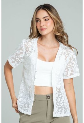 Blusa Ariel Blanco Ragged Pf11113089