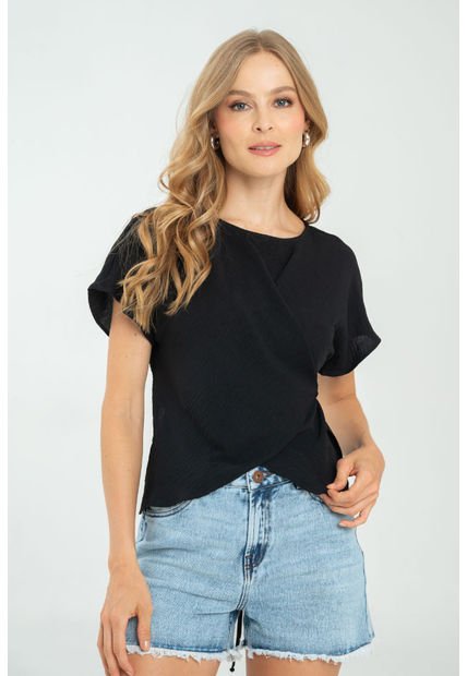 Blusa Hayard Negro Ragged Pf11112954