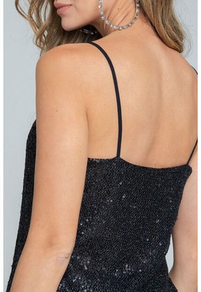 Blusa Glow Negro Ragged Pf12110862