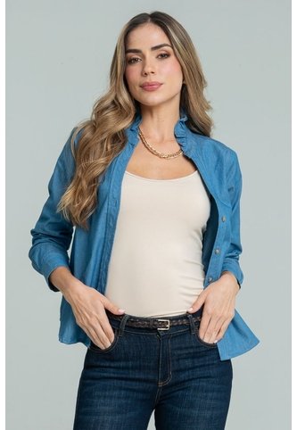 Camisa Polonia Azul Ragged Pf21110032 Ragged