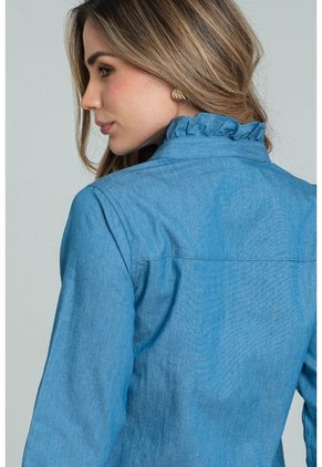 Camisa Polonia Azul Ragged Pf21110032