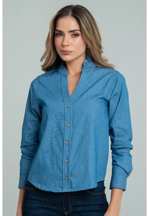 Camisa Polonia Azul Ragged Pf21110032