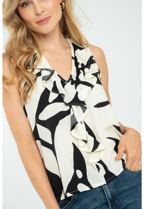 Blusa Lizzy Negro Ragged Pf11112949