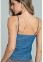 Top Chambray Burdeos Azul Ragged Pf21110031 de Ragged