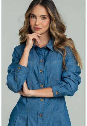 Vestido Austin Azul Ragged Pf21510022