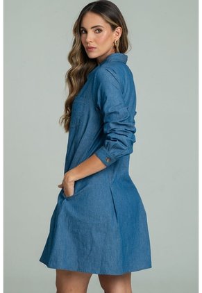 Vestido Austin Azul Ragged Pf21510022