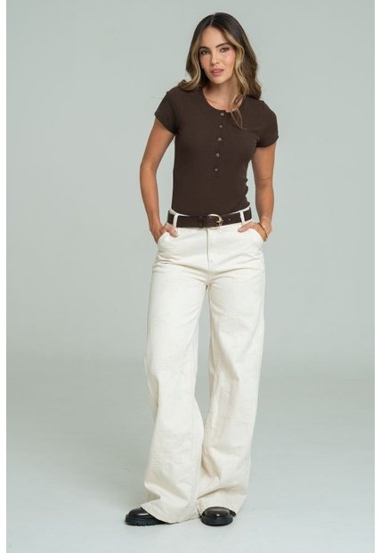 Jeans Jacquard Atlantico Beige Ragged Pf21350093