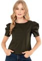 Blusa Bershka Verde Ragged Pf12110524 de Ragged