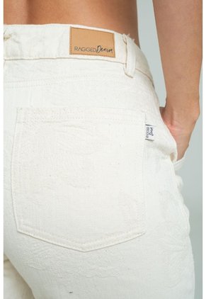 Jeans Jacquard Atlantico Beige Ragged Pf21350093