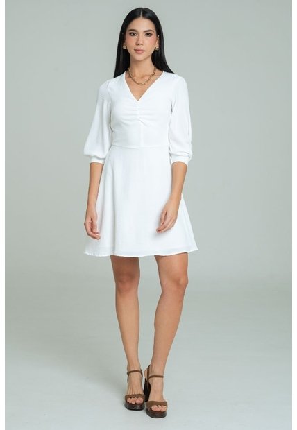 Vestido Delilah Blanco Ragged Pf12510419