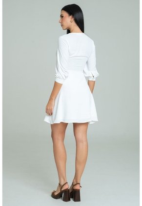 Vestido Delilah Blanco Ragged Pf12510419