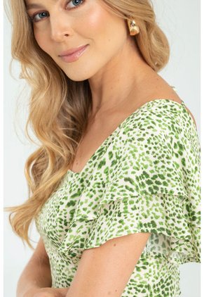 Crop Top Avenue Verde Ragged Pf11112777