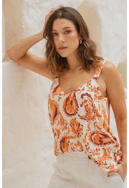 Blusa Shusan Beige Ragged Pf11113025