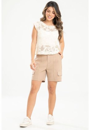 Bermuda Irishia Beige Ragged Pf31340216