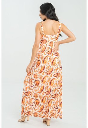 Vestido Macanas Beige Ragged Pf11511395