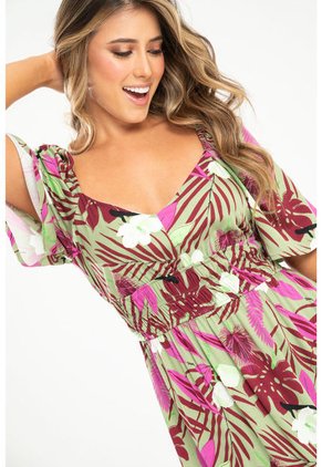 Vestido Eria Verde Ragged Pf31511409