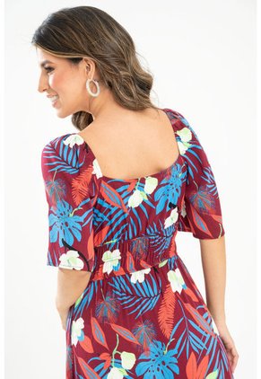 Vestido Eria Rojo Ragged Pf31511409