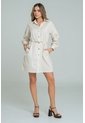 Vestido Corto Nahla Beige Ragged Pf12510424 de Ragged