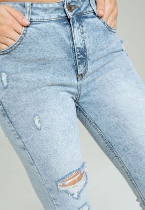 Jeans Skinny Nilo Azul Ragged Pf21350016