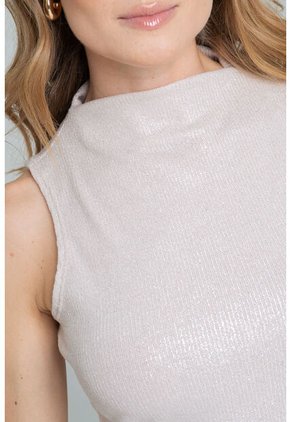 Top En Tejido Luxy Crudo Ragged Pf12110856