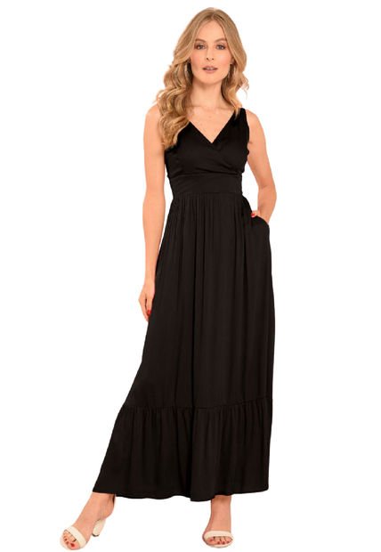 Vestido Krabi Negro Ragged Pf12510250 - Compra Ahora | Dafiti Colombia