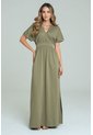 Vestido Largo Prhiya Verde Ragged Pf11511472 de Ragged