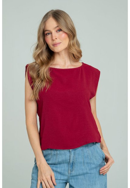 Blusa Jordana Rojo Ragged Pf17110063