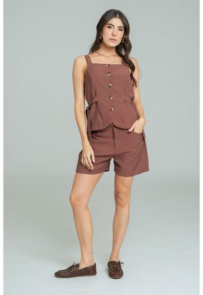 Short Embher Café Ragged Pf12340028