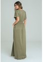 Vestido Largo Prhiya Verde Ragged Pf11511472 de Ragged