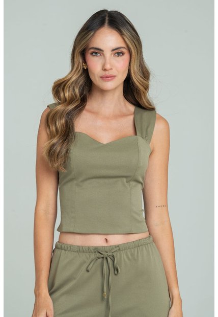 Blusa Amdre Verde Ragged Pf11113186