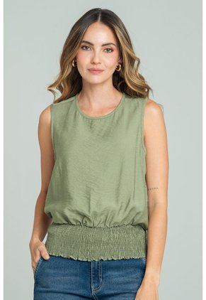 Blusa Miel Verde Ragged Pf11113234