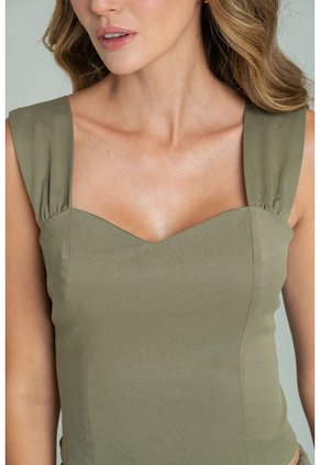Blusa Amdre Verde Ragged Pf11113186
