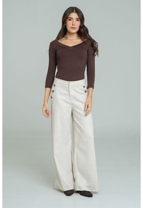 Pantalon Lhotann Beige Ragged Pf12310441
