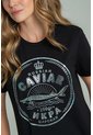 Camiseta Caviar Negro Ragged Pf21120154 de Ragged