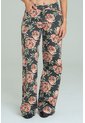 Jeans Wide Leg Roses Negro Ragged Pf21350106 de Ragged