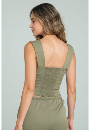 Blusa Amdre Verde Ragged Pf11113186