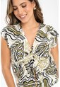 Blusa Malai Verde Ragged Pf31113673 de Ragged