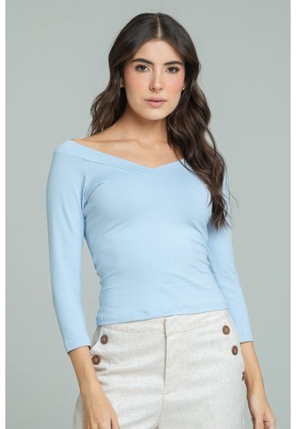 Top Fatima Azul Ragged Pf13120866 Ragged