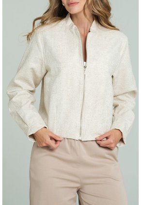 Chaqueta Bomber Milan Beige Ragged Pf11130285