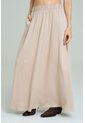 Falda Larga Abertura Beige Ragged Pf17320008 de Ragged