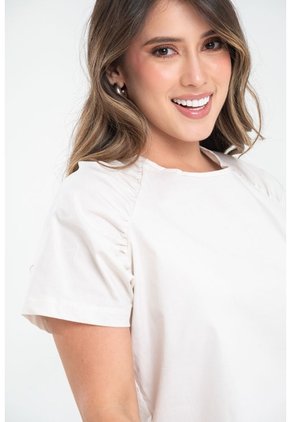 Blusa Felicia Blanco Ragged Pf31113681