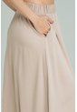Falda Larga Abertura Beige Ragged Pf17320008 de Ragged
