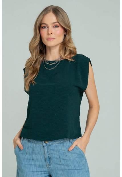 Blusa Jordana Verde Ragged Pf17110063