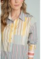 Camisa Rayas Patchwork Amarillo Ragged Pf11113220 de Ragged