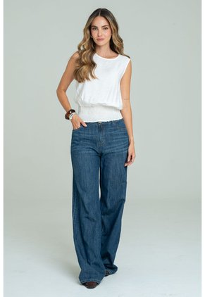 Blusa Miel Blanco Ragged Pf11113234