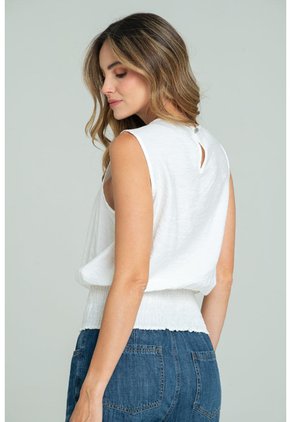 Blusa Miel Blanco Ragged Pf11113234