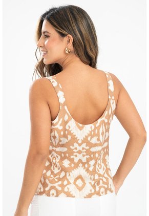 Blusa Mallorca Beige Ragged Pf31113702