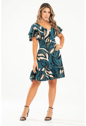 Vestido Anastasia Verde Ragged Pf31511415