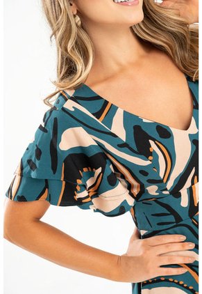 Vestido Anastasia Verde Ragged Pf31511415