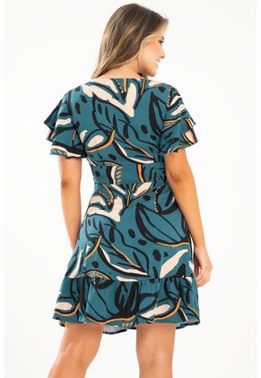 Vestido Anastasia Verde Ragged Pf31511415